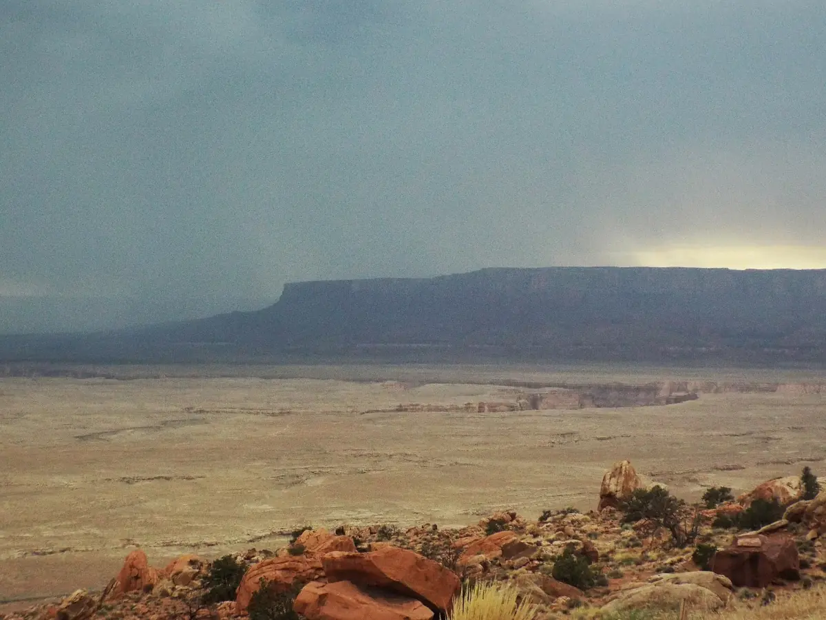 Rain over the Vermilion Cliffs